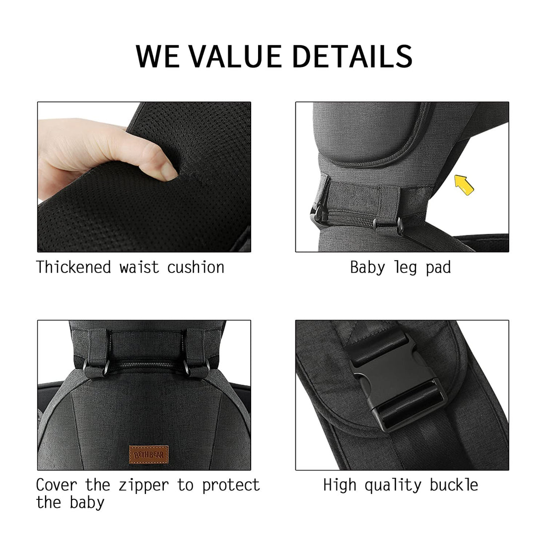 6 in 1 Baby Carrier 14-33 LBS / 6.35-15 KGS