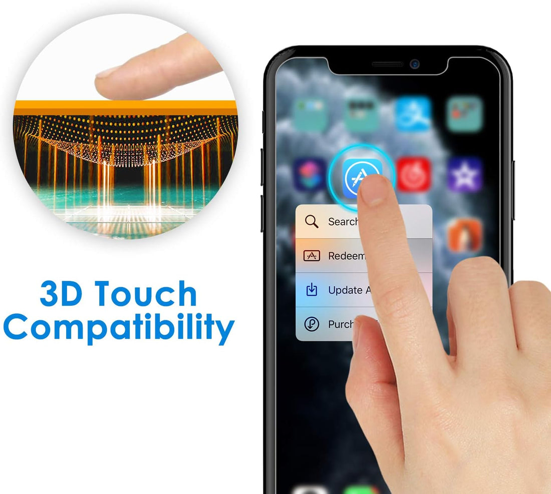 3-Pack Tempered Glass Screen Protector for iPhone 11 Pro / iPhone Xs / iPhone X (5.8-Inch)