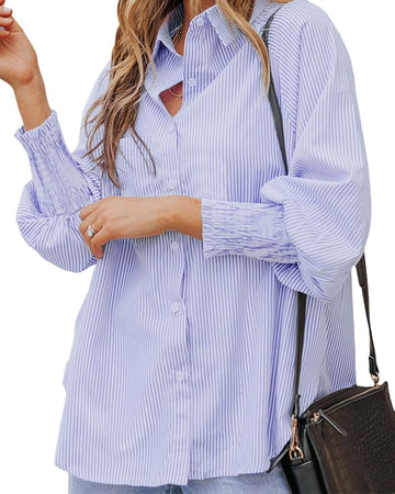 Women solid light blue/lavender colored shirt