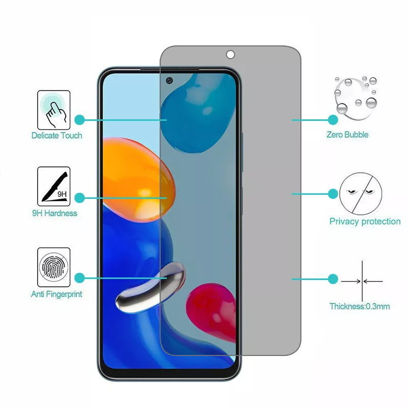 2-Pack Tempered Glass Screen Protector + 3 Camera Lens Protectors for Redmi Note 11 Pro
