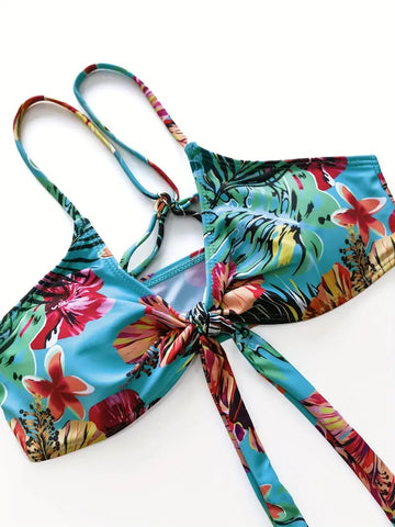 Women's Push-Up Bikini Top – Padded Swim Bra for Beach & Pool