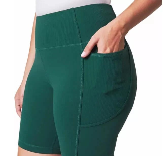 Women's High Waist Shorts – Green
