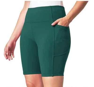 Women's High Waist Shorts – Green