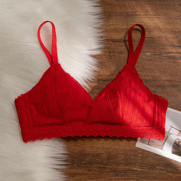 Women's Lightweight Breathable Mesh Triangle Cup Bra – Soft, Comfortable & Skin-Friendly Underwear