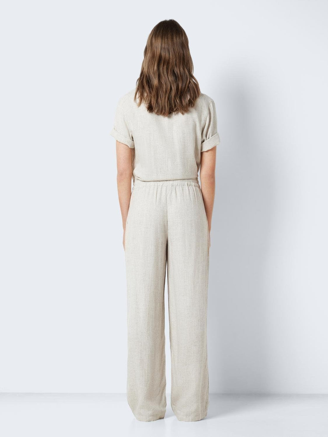 Women's Pants, Solid Slant Pocket Wide Leg Pants L White